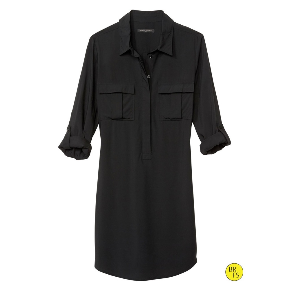 Banana Republic Black Shirt Dress